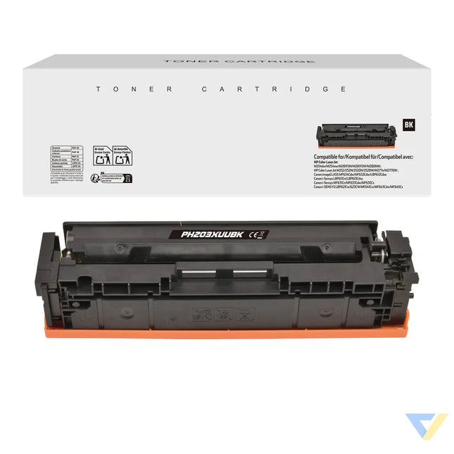 White Box Compatible HP CF540X/CF400X, Canon 054H/045H Toner Black-0