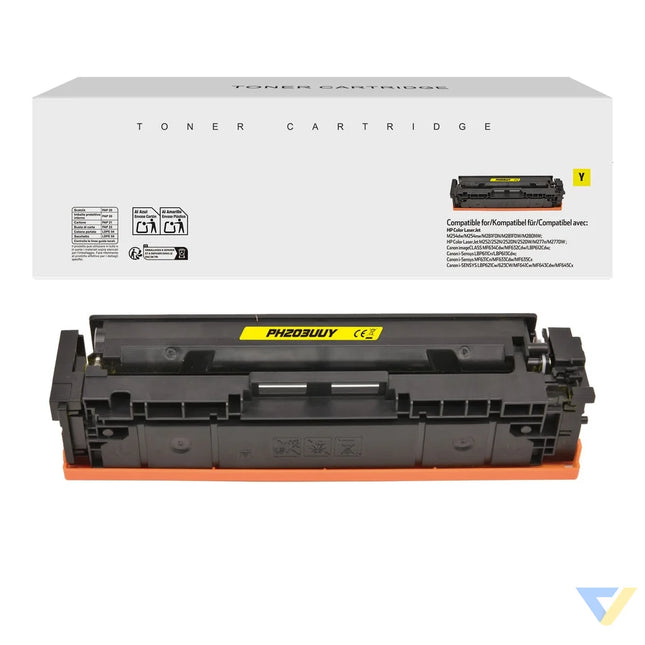 White Box Compatible HP CF542A/Toner 054 Yellow/CF402A/Cartridge 045 Yellow Toner Yellow-0