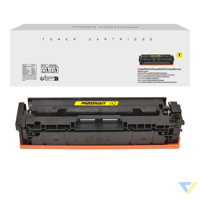 White Box Compatible HP CF542X/CF402X, Canon 054H/045H Toner Yellow-0