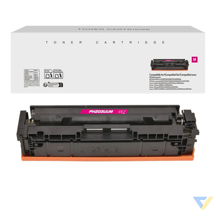 White Box Compatible HP CF543A/Toner 054 Magenta/CF403A/Cartridge 045 Magenta Toner Magenta-0