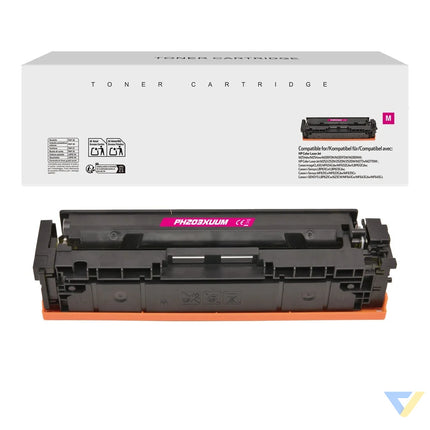 White Box Compatible HP CF543X/CF403X, Canon 054H/045H Toner Magenta-0
