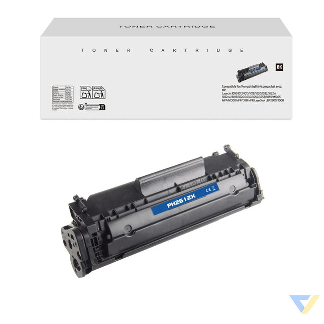 White Box Compatible HP Q2612A/CRG303/CRG703 Toner Mono-0