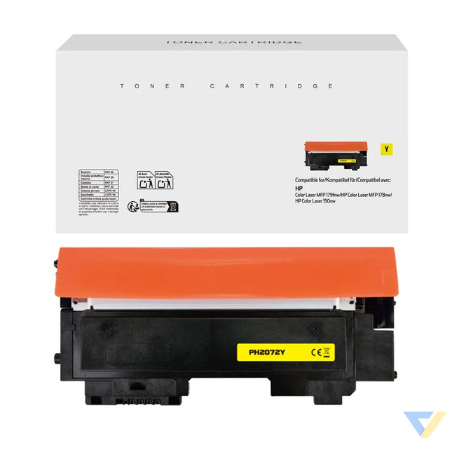 White Box Compatible HP W2072A Toner Yellow-0