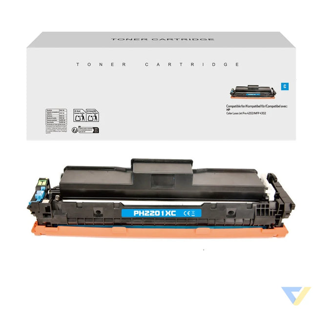 White Box Compatible HP W2201X Toner Cyan-0