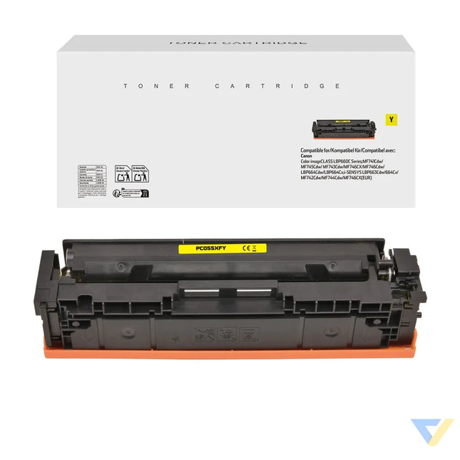 White Box Remanufactured Canon Toner 055H Yellow/Cartridge 055H Yellow Toner Yellow-0