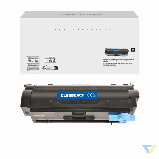 White Box Remanufactured Lexmark 55B2H00/55B2H0E Toner Mono-0