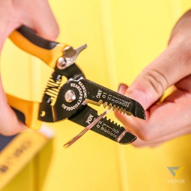 Wire Stripper 0.6 2.6mm Deli Tools EDL2607 (black&yellow) Pliers