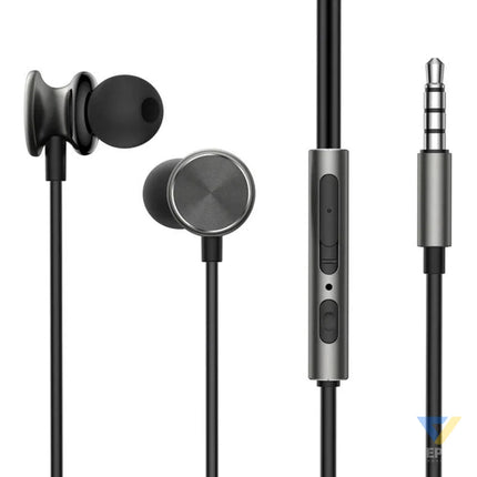 Wired Earphones JR EW03 Half in Ear (Dark Grey) Wired