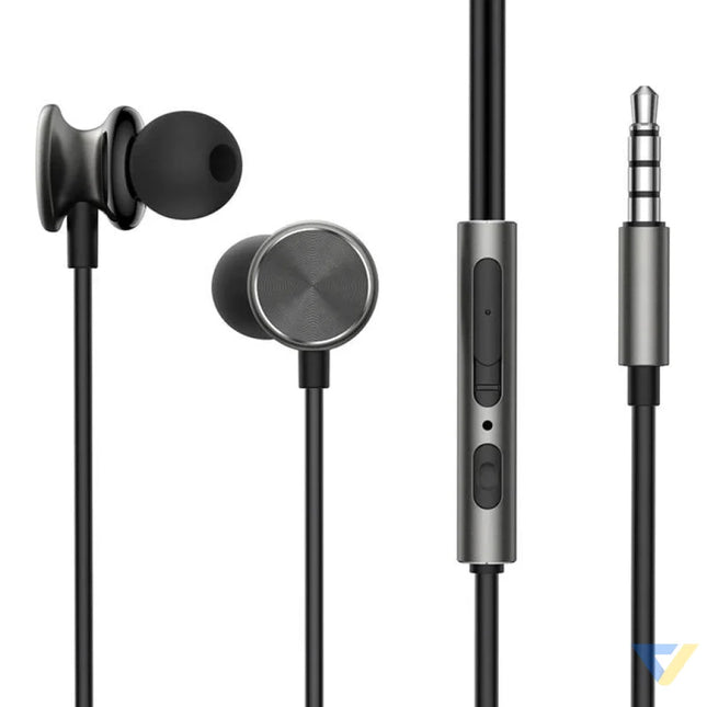 Wired Earphones JR EW03 Half in Ear (Dark Grey) Wired