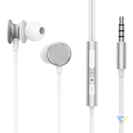 Wired Earphones JR EW03 Half in Ear (Silver) Wired