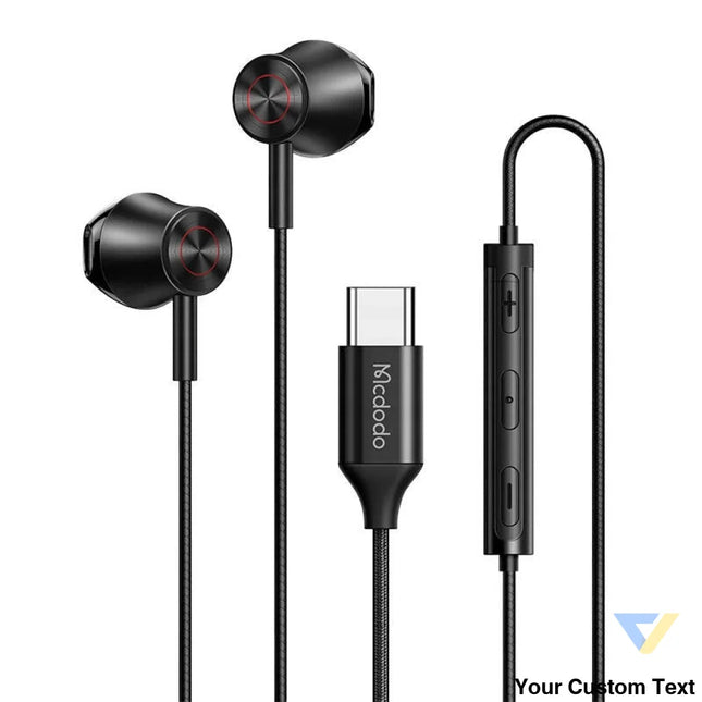 Wired earphones Mcdodo HP 4070 USB C (black) Wired