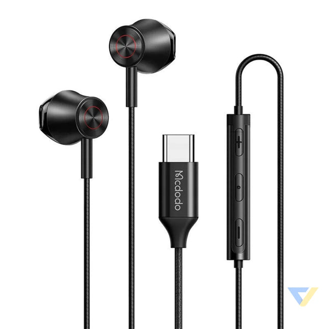 Wired earphones Mcdodo HP 4070 USB C (black) Wired
