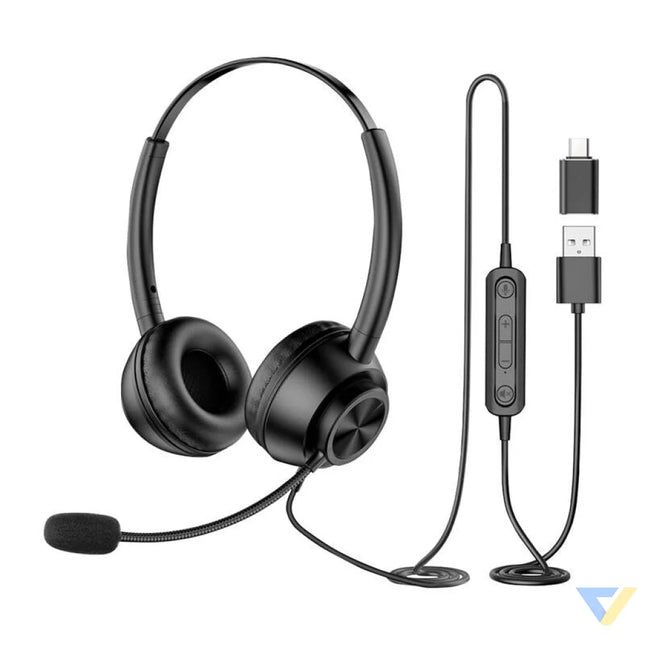 Wired headset with microphone New Bee H368 Wired