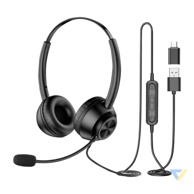 Wired headset with microphone New Bee H368 Wired
