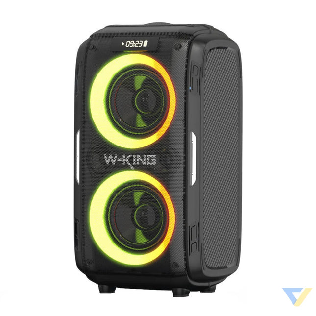 Wireless Bluetooth Speaker W KING T9 Pro 120W + 2 microphones (black) Bluetooth portable speakers
