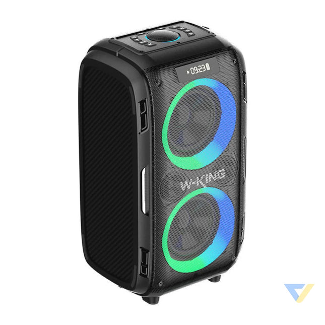 Wireless Bluetooth Speaker W KING T9 Pro 120W + 2 microphones (black) Bluetooth portable speakers