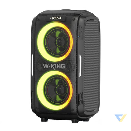 Wireless Bluetooth Speaker W KING T9 Pro 120W + 2 microphones (black) Bluetooth portable speakers