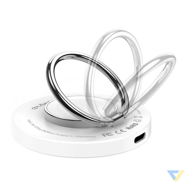 Wireless charger 2 in 1 Choetech T603 F holder (white) Wireless chargers