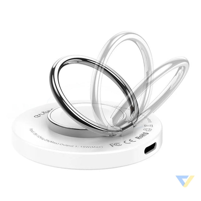 Wireless charger 2 in 1 Choetech T603 F holder (white) Wireless chargers