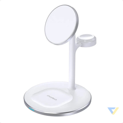 Wireless charger Choetech with stand 2in1 (white) Wireless chargers