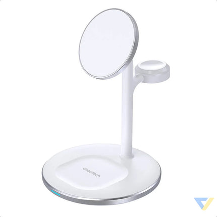 Wireless charger Choetech with stand 2in1 (white) Wireless chargers