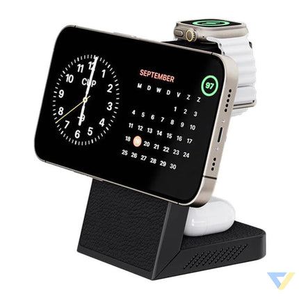 Wireless Charger INVZI MGF7B 3in1 15W (black) Wireless chargers