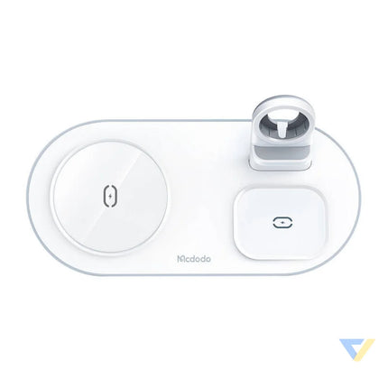 Wireless Charger Mcdodo CH 7060 3 in 1 15W (mobile/TWS/Apple watch) (white) Car chargers