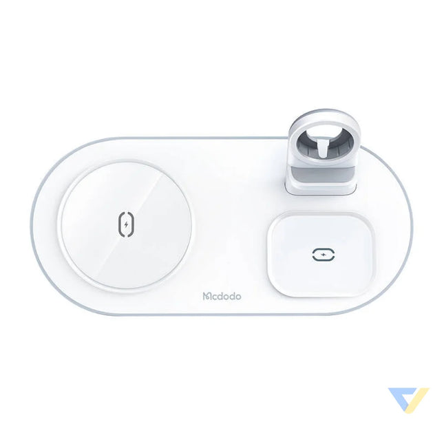 Wireless Charger Mcdodo CH 7060 3 in 1 15W (mobile/TWS/Apple watch) (white) Car chargers