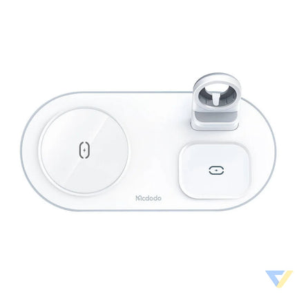 Wireless Charger Mcdodo CH 7060 3 in 1 15W (mobile/TWS/Apple watch) (white) Car chargers