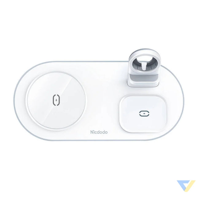 Wireless Charger Mcdodo CH 7060 3 in 1 15W (mobile/TWS/Apple watch) (white) Car chargers
