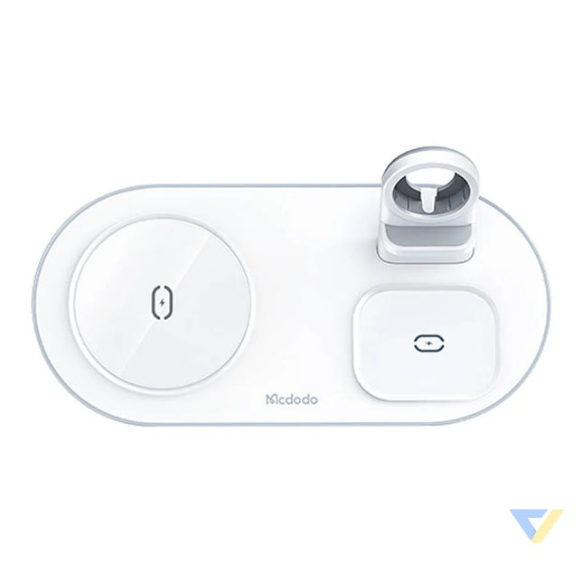 Wireless Charger Mcdodo CH 7062 3 in 1 15W (mobile/TWS/Apple watch) (white) Car chargers