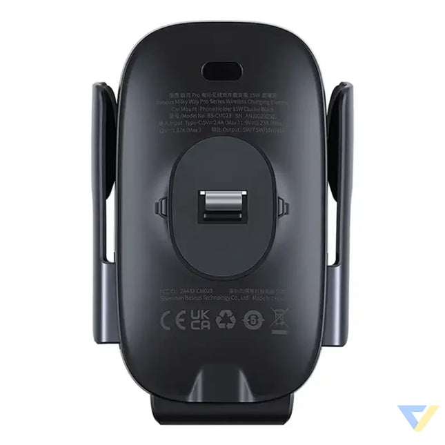 Wireless Charging Car Mount Baseus MilkyWay Pro 15W (black) Phone holders