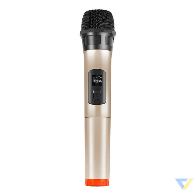 Wireless dynamic microphone UHF PULUZ PU628J 3.5mm (gold) Lavalier
