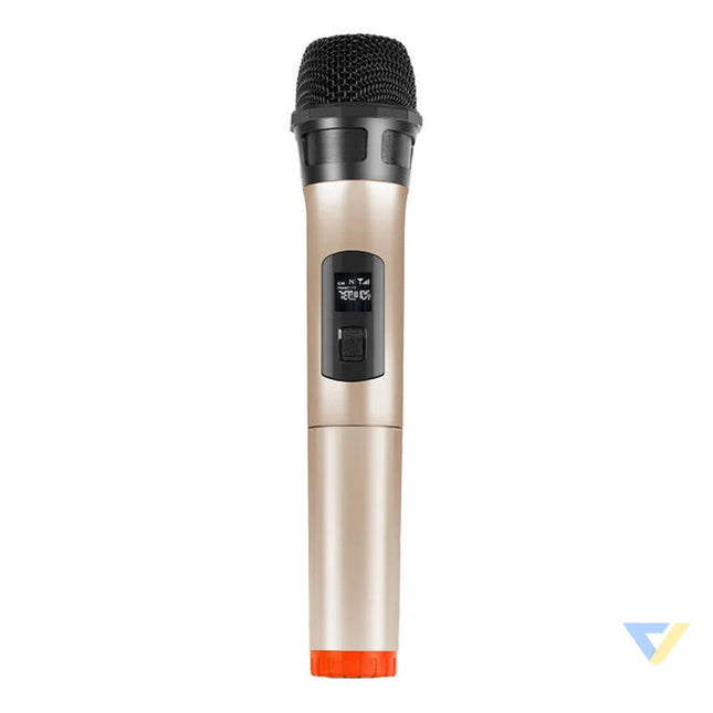 Wireless dynamic microphone UHF PULUZ PU628J 3.5mm (gold) Lavalier