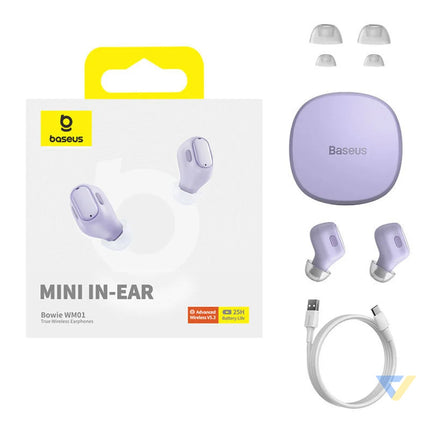 Wireless Earphones Baseus Bowie WM01(Purple) TWS