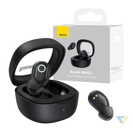 Wireless headphones Baseus Bowie WM02 TWS Bluetooth 5.0 (black) TWS