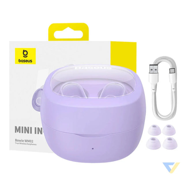 Wireless headphones Baseus Bowie WM02 TWS Bluetooth 5.0 (Violet) OS TWS