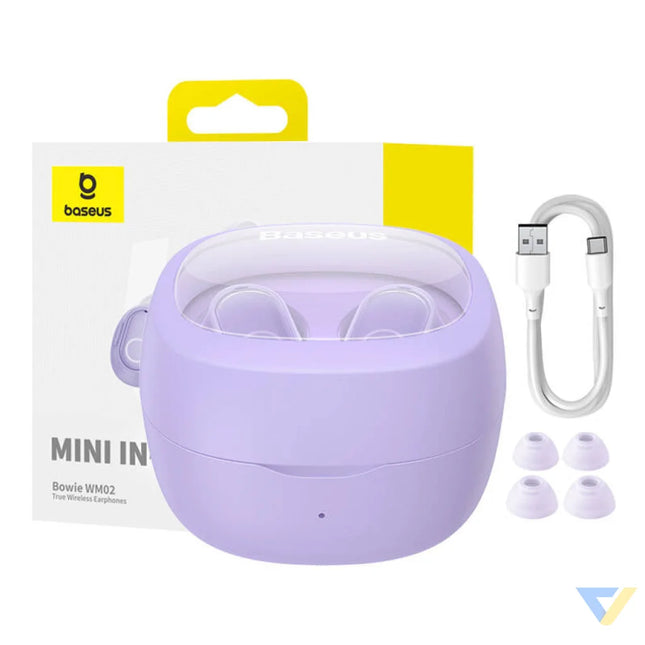 Wireless headphones Baseus Bowie WM02 TWS Bluetooth 5.0 (Violet) OS TWS