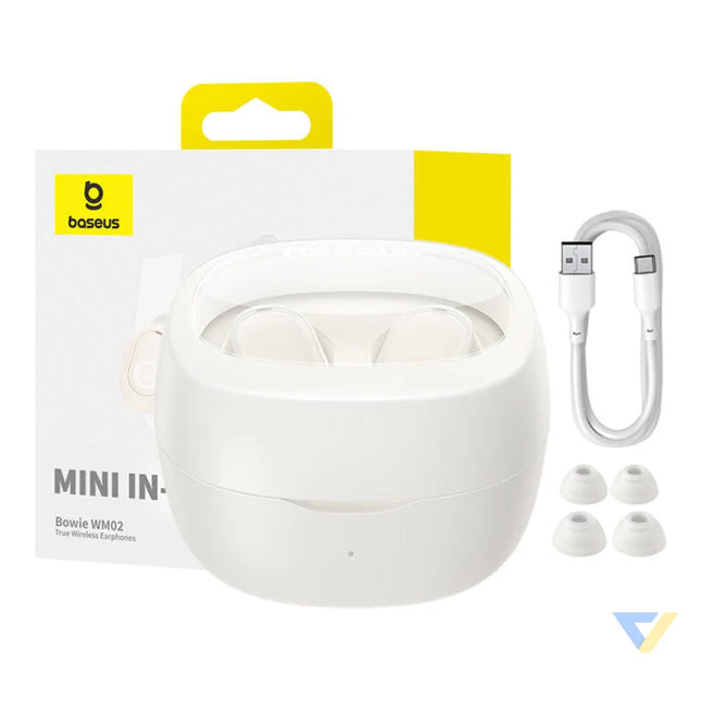 Wireless headphones Baseus Bowie WM02 TWS Bluetooth 5.0 (white) OS TWS