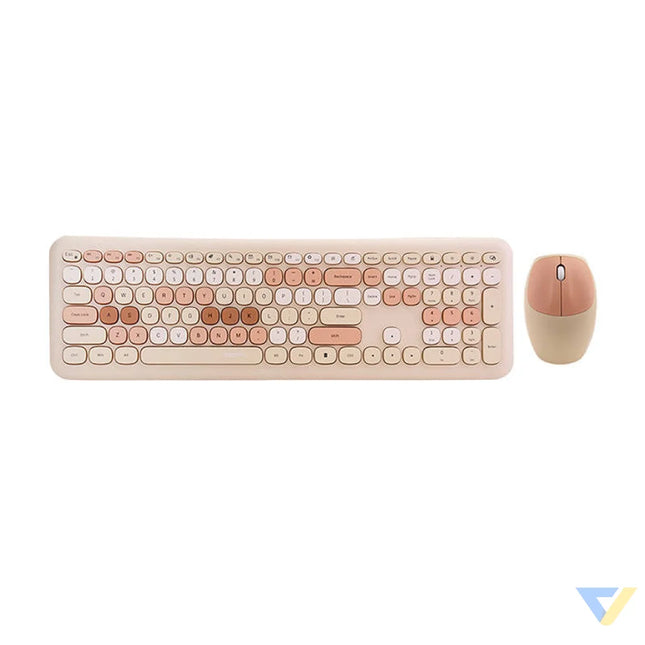 Wireless keyboard + mouse set MOFII 666 2.4G (beige) Sets