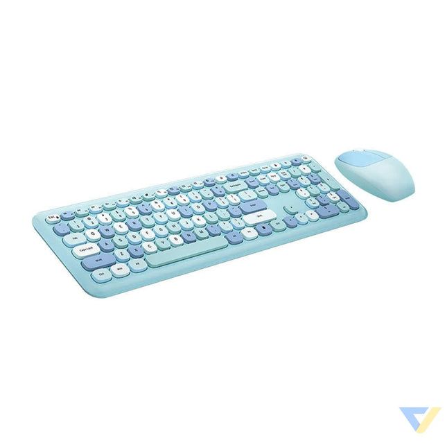 Wireless keyboard + mouse set MOFII 666 2.4G (Blue) Sets