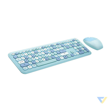 Wireless keyboard + mouse set MOFII 666 2.4G (Blue) Sets