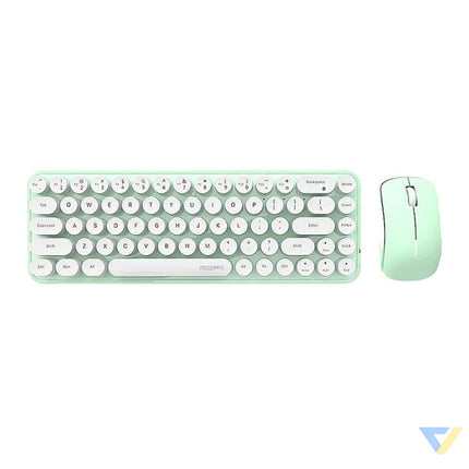 Wireless keyboard + mouse set MOFII Bean 2.4G (White Green) Sets