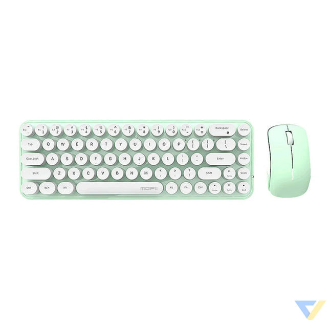 Wireless keyboard + mouse set MOFII Bean 2.4G (White Green) Sets