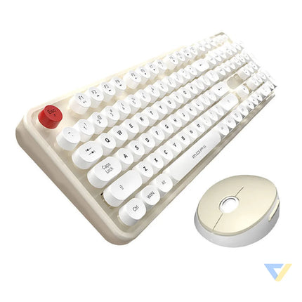Wireless keyboard + mouse set MOFII Sweet 2.4G (White Beige Sets