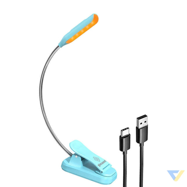 Wireless lamp Glocusent mini GLCSNTBL103B clip on book light USB C Blue Others