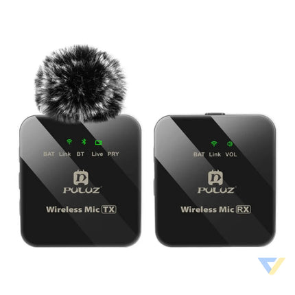 Wireless Lavalier Microphone PULUZ 1 TX + 1 RX Lavalier
