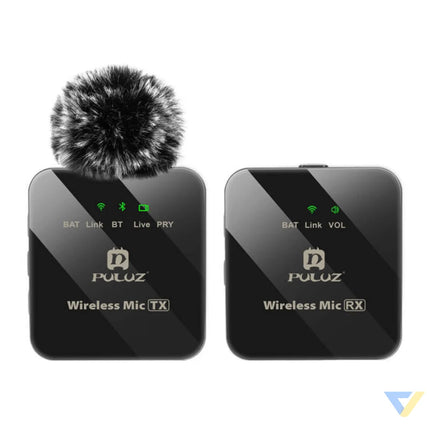 Wireless Lavalier Microphone PULUZ 1 TX + 1 RX Lavalier
