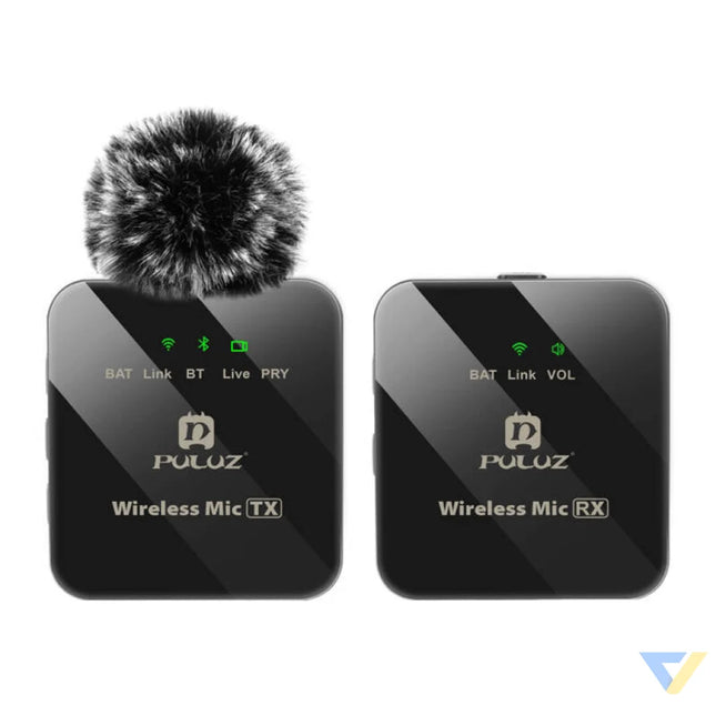Wireless Lavalier Microphone PULUZ 1 TX + 1 RX Lavalier