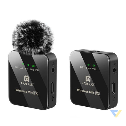 Wireless Lavalier Microphone PULUZ 1 TX + 1 RX Lavalier
